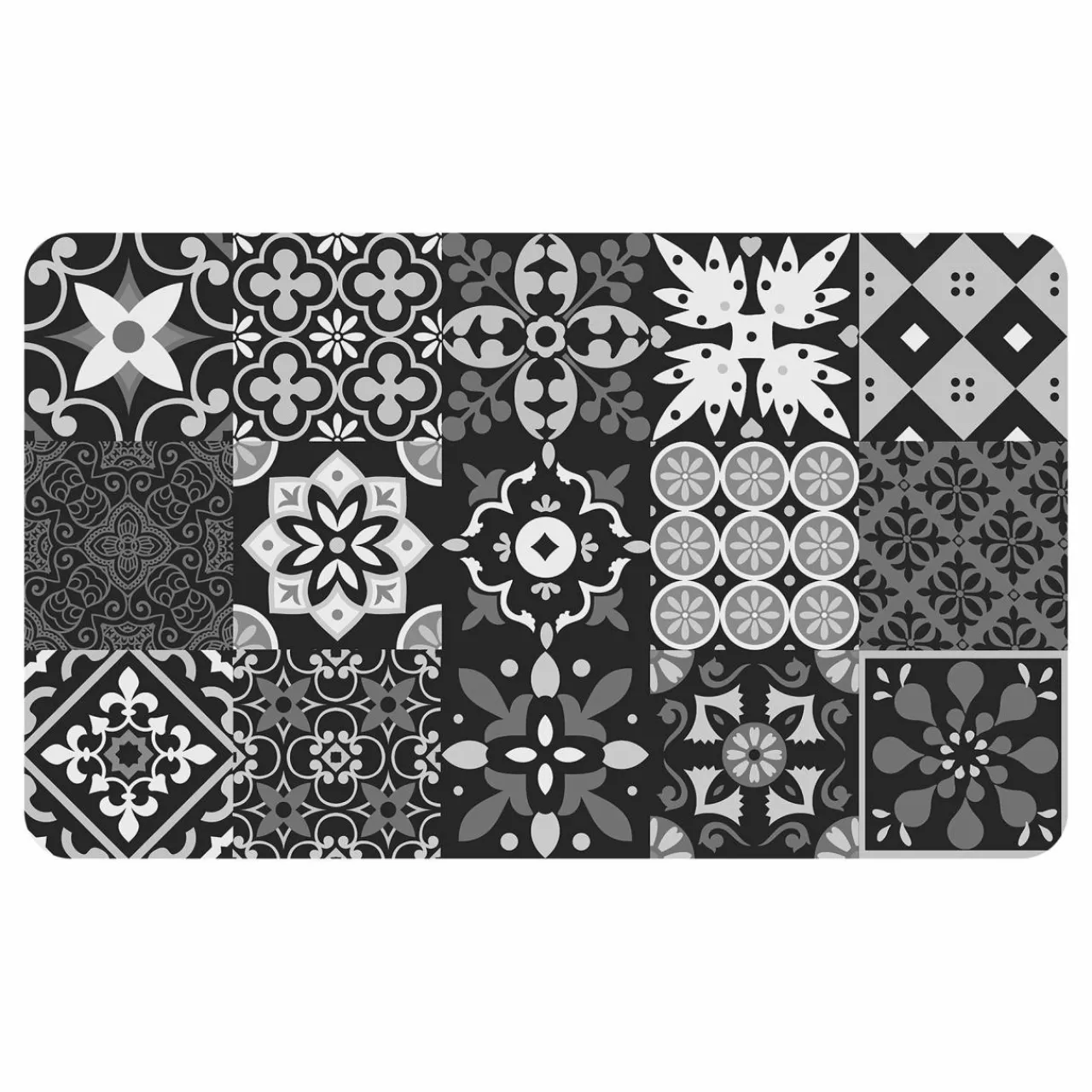 Tapis De Cuisine|DOUCEUR D'INTERIEUR Tapis antidérapant (45 x 75 cm) Salou Gris