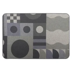 Tapis Multi-Usage|LUANCE Tapis antidérapant (40 x 60 cm) Geo Gris