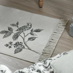 Tapis De Chambre/Salon|STOF Tapis coton (60 x 90 cm) Clarine Ecru