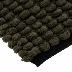 Linge De Bain|Tapis De Bain|TENDANCE Tapis de bain (75 cm) Black Line / noir Vert kaki