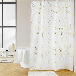 Linge De Bain|Tapis De Bain|douceur d'intu017drieur Tapis de bain antidérapant (45 x 75 cm) Aquamarbre Blanc