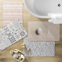 Linge De Bain|Tapis De Bain|douceur d'intu017drieur Tapis de bain antidérapant (50 x 80 cm) Serena Marron