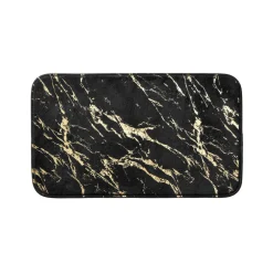 Linge De Bain|Tapis De Bain|douceur d'intu017drieur Tapis de bain antidérapant (45 x 75 cm) Aquamarbre Noir