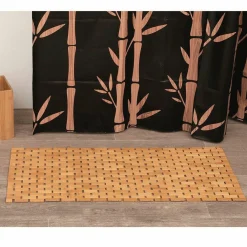 Tapis Salle De Bain/Wc|TENDANCE Tapis de bain caillebotis (46 x 99 cm) Bambou Beige
