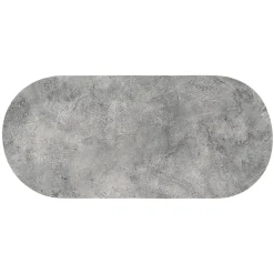 Linge De Bain|Tapis De Bain|TENDANCE Tapis de bain caoutchouc naturel antidérapant (45 x 100 cm) Nature Brute Gris