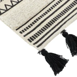 Linge De Bain|Tapis De Bain|TENDANCE Tapis de bain coton (45 x 90 cm) Agadir Noir