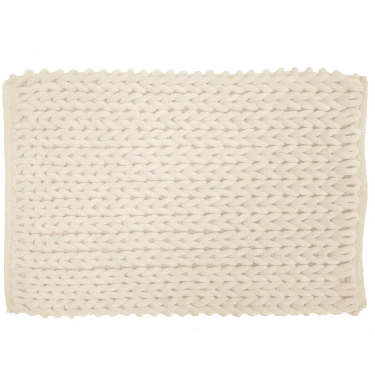 Linge De Bain|Tapis De Bain|douceur d'intu017drieur Tapis de bain en coton (50 x 80 cm) Ariel Ecru