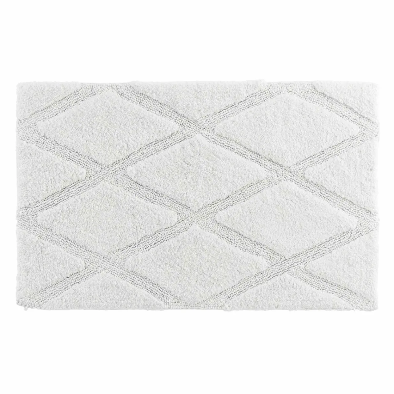 Linge De Bain|Tapis De Bain|douceur d'intu017drieur Tapis de bain en coton (50 x 80 cm) Thais Blanc
