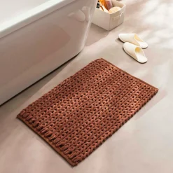 Linge De Bain|Tapis De Bain|douceur d'intu017drieur Tapis de bain en coton (50 x 80 cm) Ariel Terracotta
