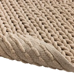 Linge De Bain|Tapis De Bain|douceur d'intu017drieur Tapis de bain en coton (50 x 80 cm) Ariel Beige