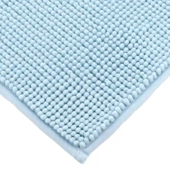 Linge De Bain|Tapis De Bain|TENDANCE Tapis de bain microfibre (45 x 75 cm) Boules Bleu clair