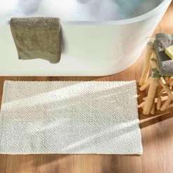 Linge De Bain|Tapis De Bain|douceur d'intu017drieur Tapis de bain microfibre (50 x 80 cm) Yanis Blanc