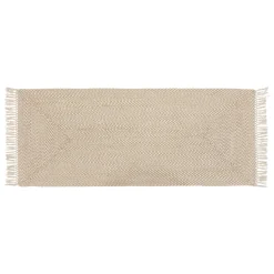 Tapis De Chambre/Salon|ATMOSPHERA Tapis de couloir jute et coton (80 x 200 cm) Jyta Blanc