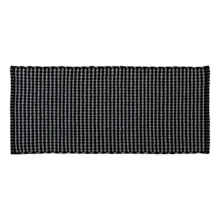 Tapis De Chambre/Salon|TENDANCE Tapis de salon coton (50 x 120 cm) Mimetisme Gris et noir Anthracite