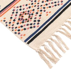 Tapis De Chambre/Salon|TENDANCE Tapis de salon coton (45 x 90 cm) Puebla Multicolore