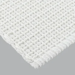 Tapis De Chambre/Salon|TENDANCE Tapis de salon coton (50 x 120 cm) Mimetisme Blanc