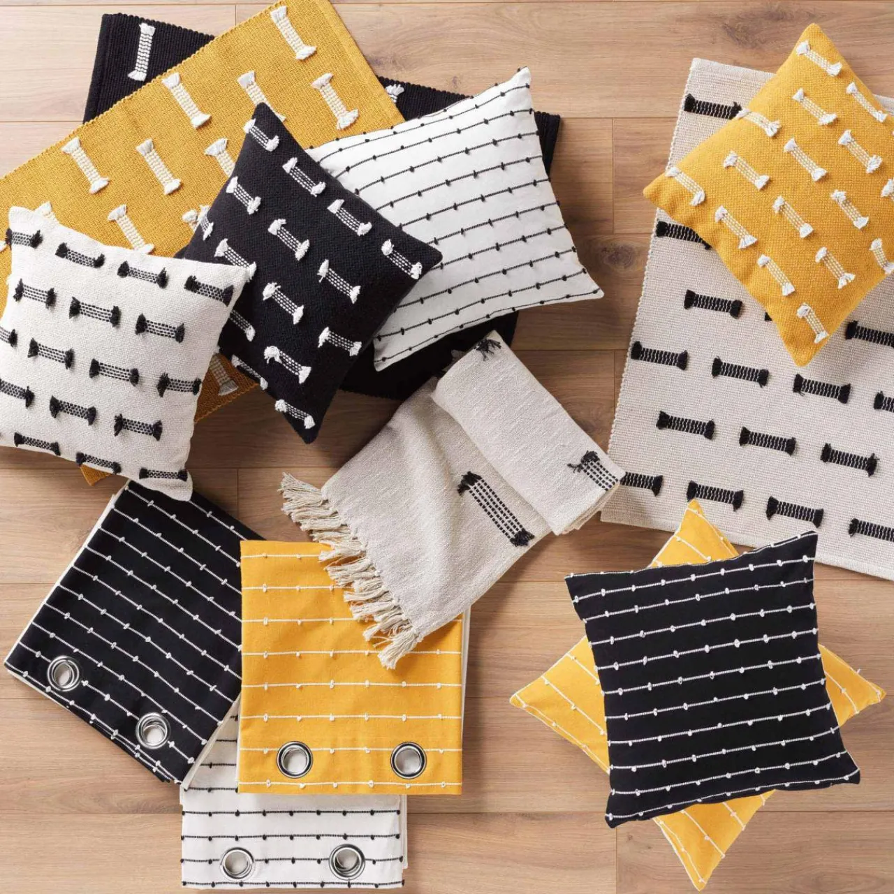 Tapis De Chambre/Salon|DOUCEUR D'INTERIEUR Tapis de salon coton (50 x 80 cm) Juline Noir