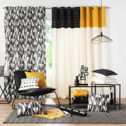 Tapis De Chambre/Salon|DOUCEUR D'INTERIEUR Tapis de salon coton (50 x 80 cm) Juline Noir