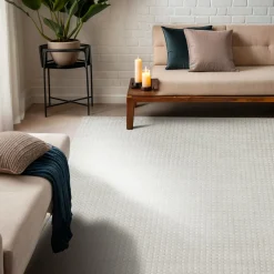 Tapis De Chambre/Salon|EMINZA Tapis de salon rectangulaire tissé (140 x 200 cm) Ravi pampa Beige