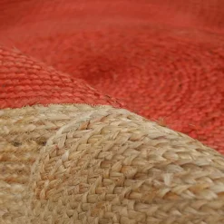 Tapis De Chambre/Salon|EMINZA Tapis de salon rectangulaire jute tissée main (140 x 200 cm) Tara Terracotta