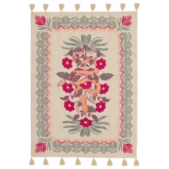 Tapis De Chambre/Salon|Atmosphera, cru017dateur d'intu017drieur Tapis de salon rectangulaire coton (170 x 120 cm) Wild Multicolore