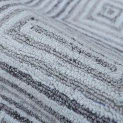 Tapis De Chambre/Salon|EMINZA Tapis de salon rectangulaire matière recyclée tuftée (160 x 230 cm) Shelton Gris