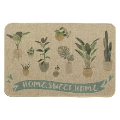 Tapis Multi-Usage|Paillasson|LUANCE Tapis d'entrée antidérapant (40 x 60 cm) Home Sweet Home Beige