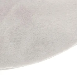 Tapis De Chambre/Salon|Atmosphera, cru017dateur d'intu017drieur Tapis rond fausse fourrure (80 cm) Jona Ivoire