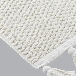 Tapis De Chambre/Salon|TENDANCE Tapis salon coton (45 x 90 cm) Raphaël Blanc