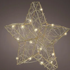 Déco Et Objet De Noël|Déco Et Objet Lumineux|KAEMINGK Étoile lumineuse à piles 30 LED (H30 cm) Antartica Blanc chaud