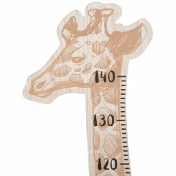 Objet Déco Enfant|Atmosphera createur d'interieur for kids Toise murale enfant bois (H140 cm) Girafe Marron
