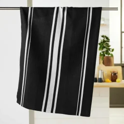 Accessoire Cuisine|DOUCEUR D'INTERIEUR Torchon (70 cm) Comptoir Noir