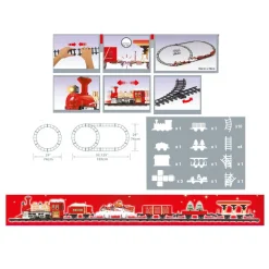 Train Décoratif Et Électrique|Feeric Lights & Christmas Train électrique, lumineux et musical (349 cm) Charing Cross