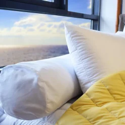 Couette, Oreiller, Traversin|EMINZA Traversin moelleux (90 x 23 cm) Doux et gonflant Blanc