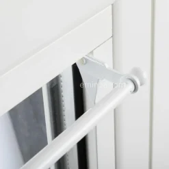 Tringle Voilage Et Support|LUANCE Tringle extensible Fix'vit (50 à 80 cm) Blanc