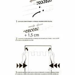 Tringle Voilage Et Support|LUANCE Tringle extensible Fix'vit (50 à 80 cm) Blanc