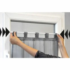 Tringle Voilage Et Support|LUANCE Tringle extensible Fix'vit (30 à 50 cm) Argent