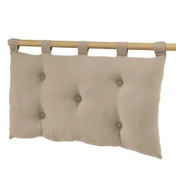 Tête-De-Lit|EMINZA Tête de lit coussin gaze de coton (80 x 50 cm) Gaïa Ficelle