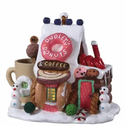 Village De Noël Lemax|LEMAX Village de Noël à piles lumineux Beignerie Dudley's