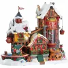 Village De Noël Lemax|LEMAX Village de Noël lumineux, musical et en mouvement Fabrique des jouets des Elfes