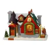 Village De Noël Lemax|LEMAX Village de Noël lumineux Snack du Père Noël