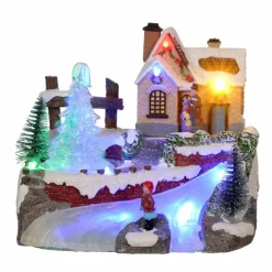 Village De Noël Lumineux|KAEMINGK Village de Noël lumineux à piles Soirée d'hiver Multicolore