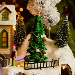 Village De Noël Lumineux|KAEMINGK Village de Noël lumineux, animé et musical (H33 cm) Eglise et chanteurs Multicolore