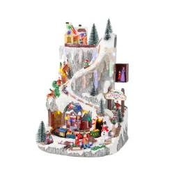 Village De Noël Lumineux|KAEMINGK Village de Noël lumineux et musical à piles Glaçons colorés et illuminés