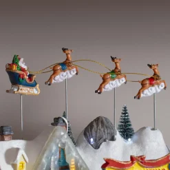 Village De Noël Lumineux|KAEMINGK Village de Noël lumineux et musical Nuit de Noël