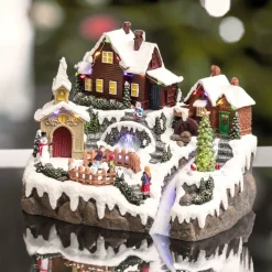 Village De Noël Lumineux|Feeric Lights & Christmas Village de Noël lumineux Lac gelé