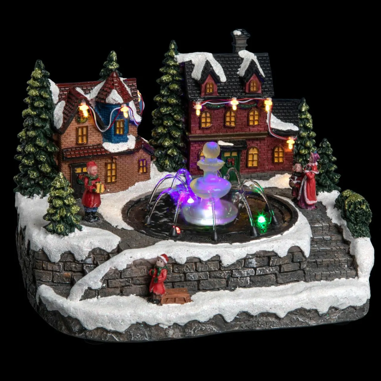 Village De Noël Lumineux|Feeric Lights & Christmas Village de Noël lumineux Maison et fontaine