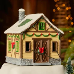 Village De Noël Lumineux|KAEMINGK Village de Noël lumineux, musical et animé Télépherique