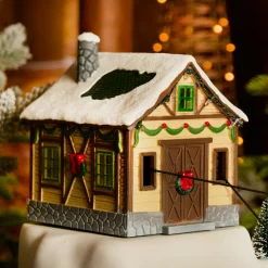 Village De Noël Lumineux|KAEMINGK Village de Noël lumineux, musical et animé Télépherique