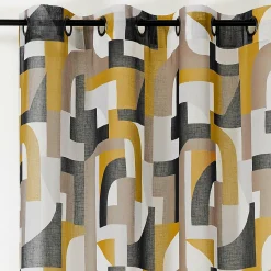 Voilage|LINDER Voilage (145 x 280 cm) Antik Jaune moutarde